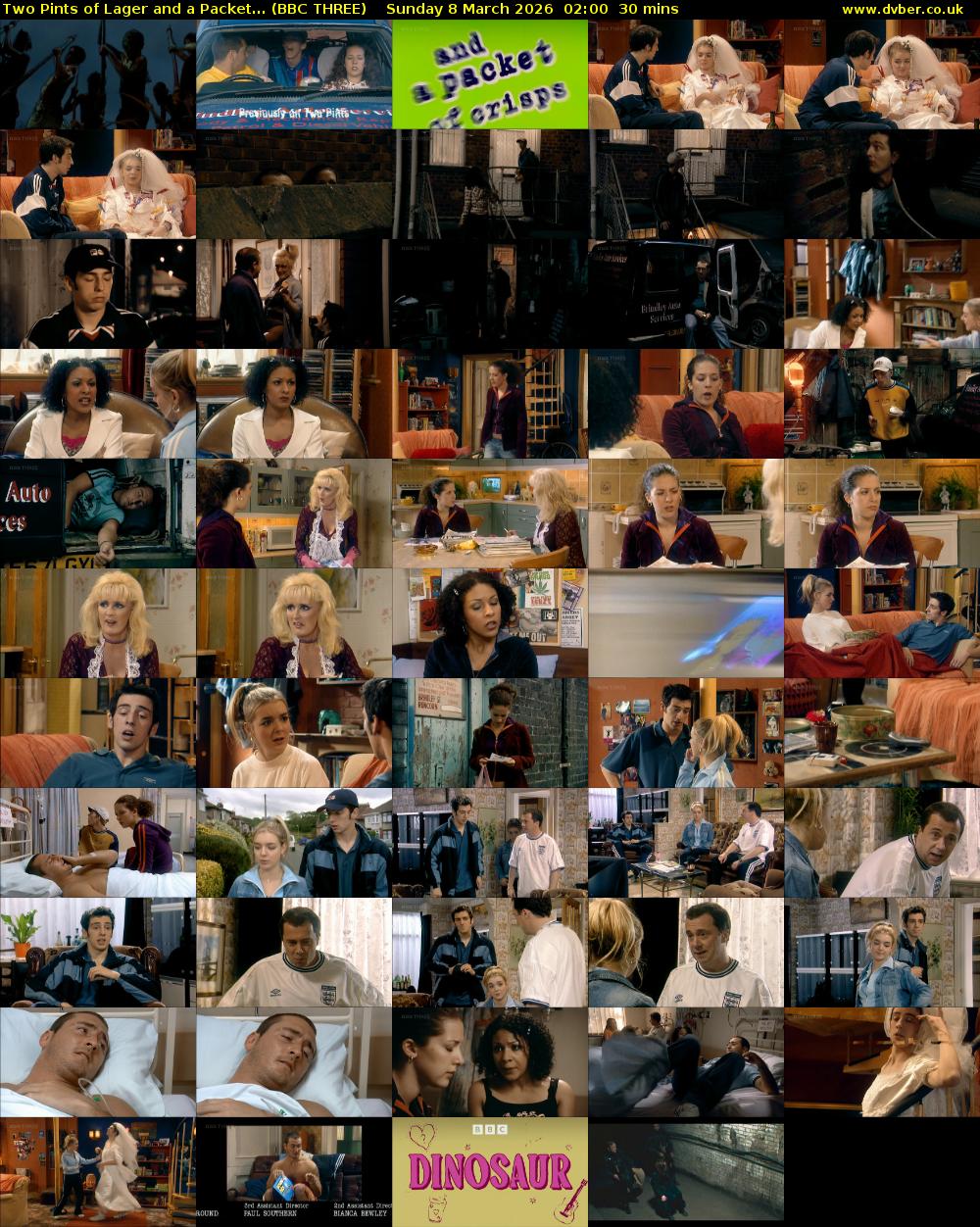 Two Pints of Lager and a Packet... (BBC THREE) Sunday 8 March 2026 02:00 - 02:30
