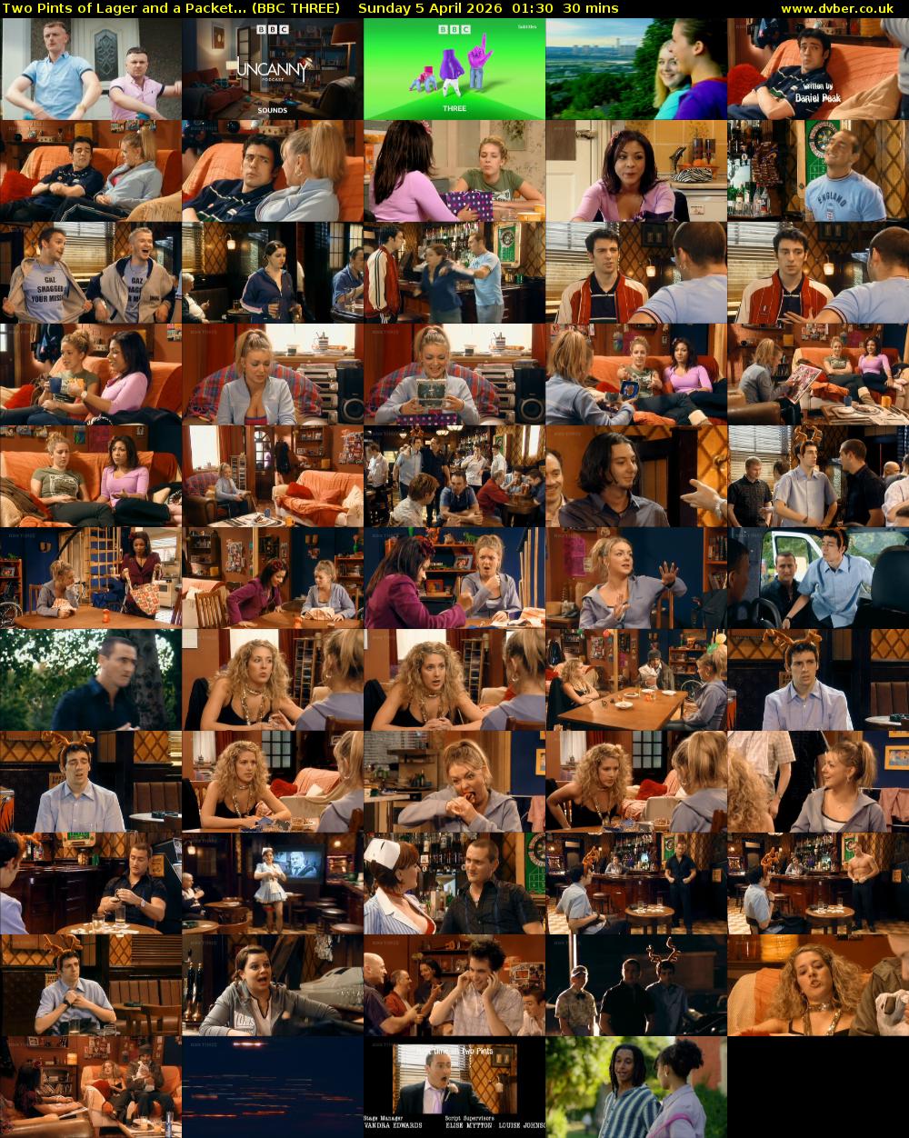 Two Pints of Lager and a Packet... (BBC THREE) Sunday 5 April 2026 01:30 - 02:00