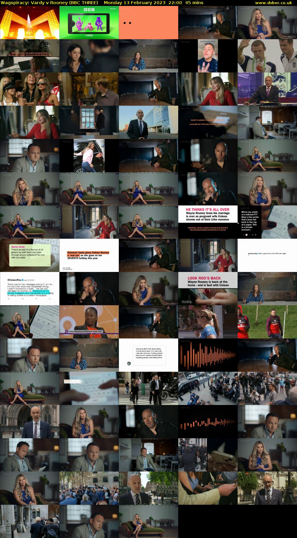 Wagspiracy: Vardy v Rooney (BBC THREE) Monday 13 February 2023 22:00 - 22:45