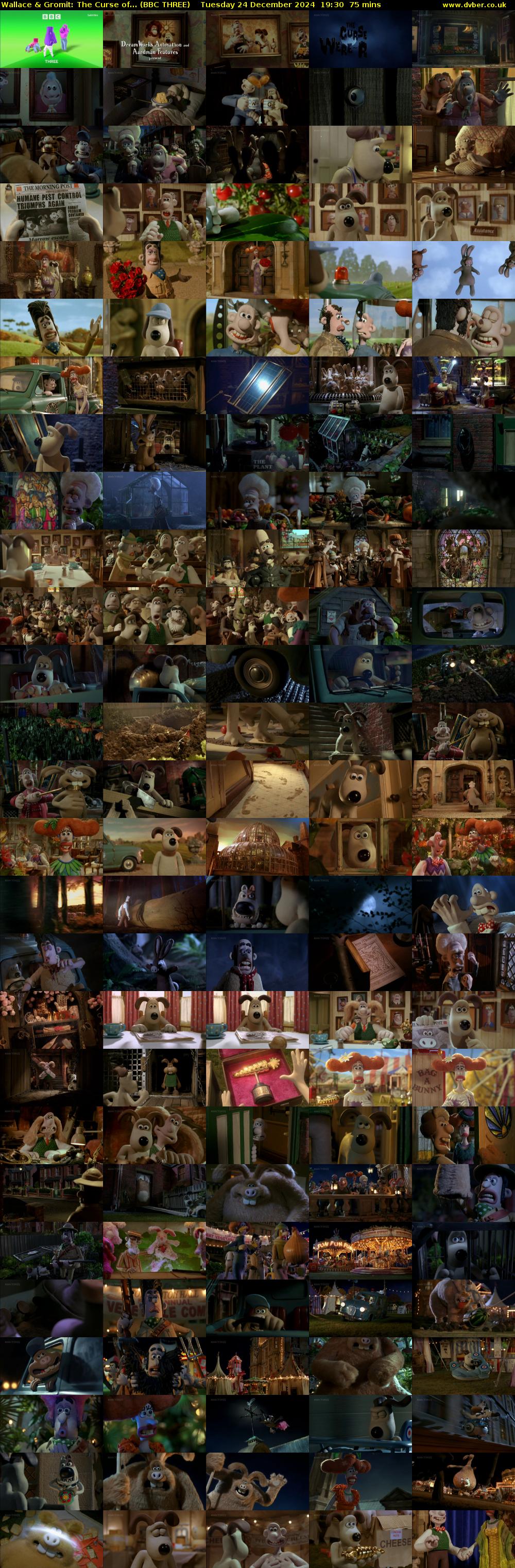 Wallace & Gromit: The Curse of... (BBC THREE) Tuesday 24 December 2024 19:30 - 20:45