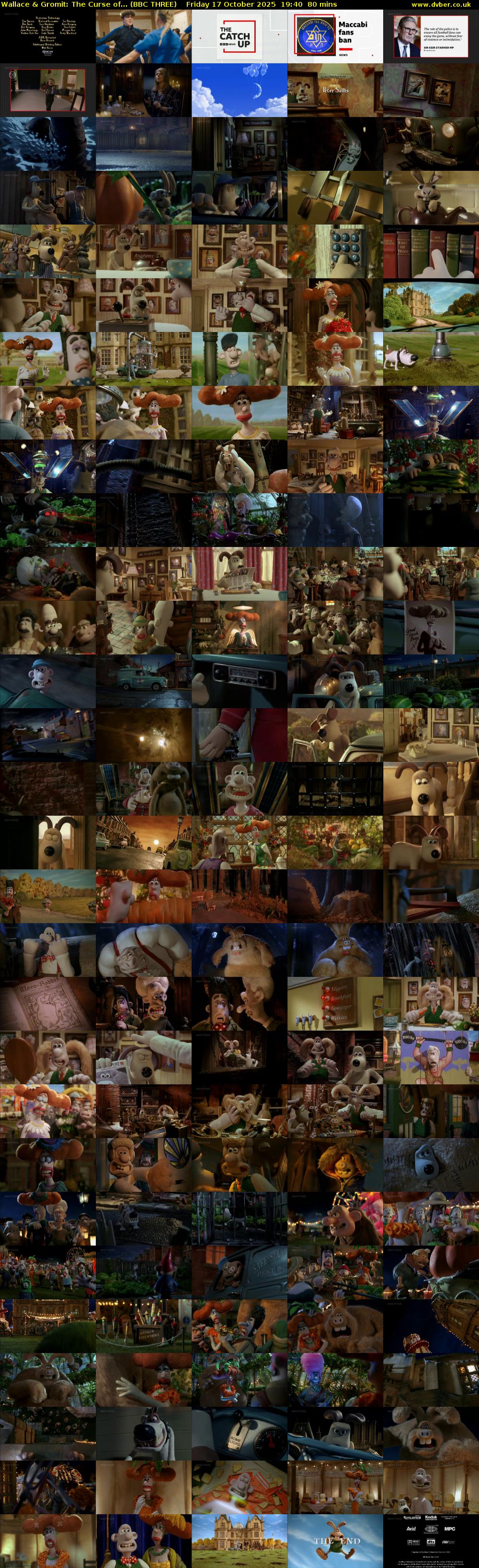 Wallace & Gromit: The Curse of... (BBC THREE) Friday 17 October 2025 19:40 - 21:00