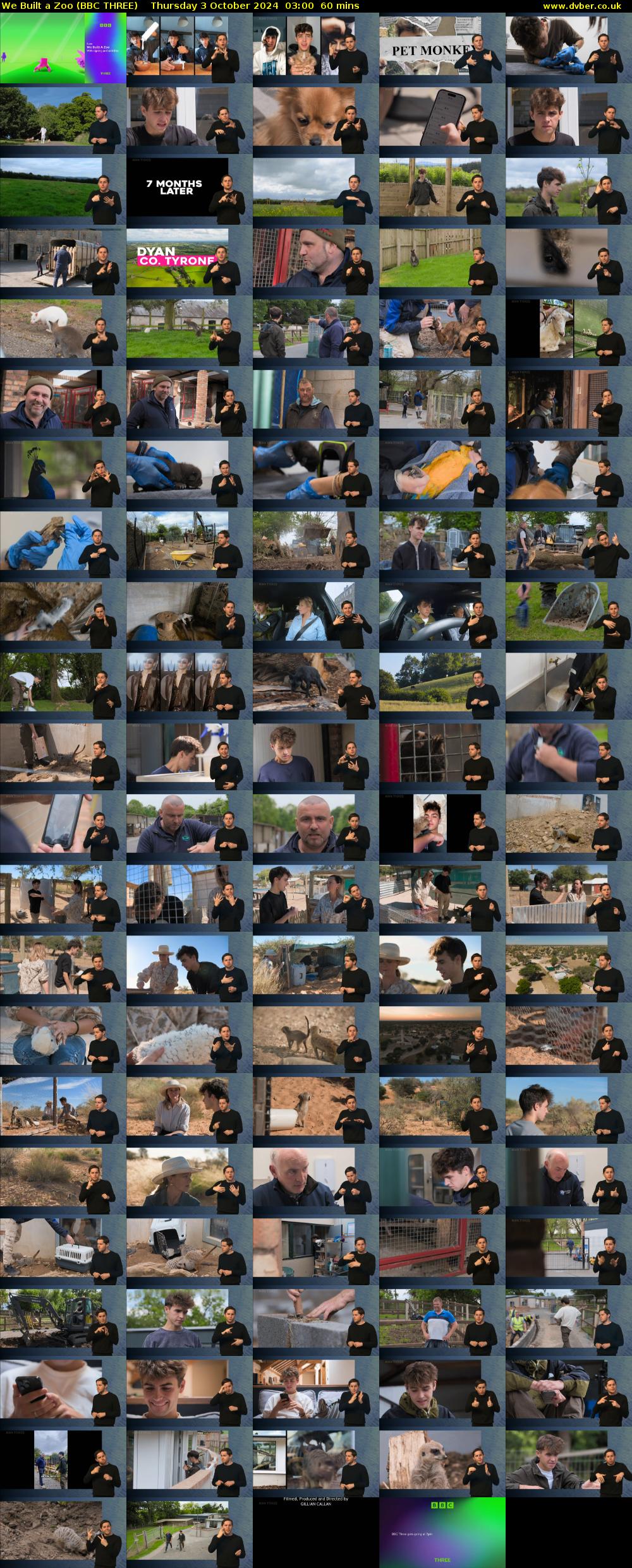 We Built a Zoo (BBC THREE) Thursday 3 October 2024 03:00 - 04:00