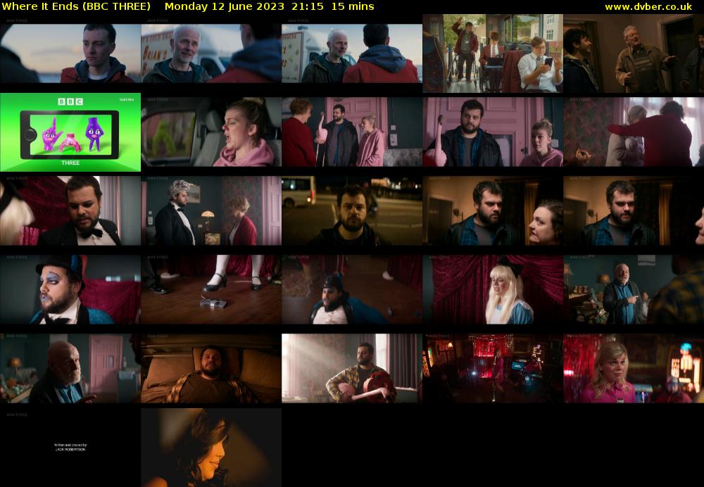 Where It Ends (BBC THREE) Monday 12 June 2023 21:15 - 21:30