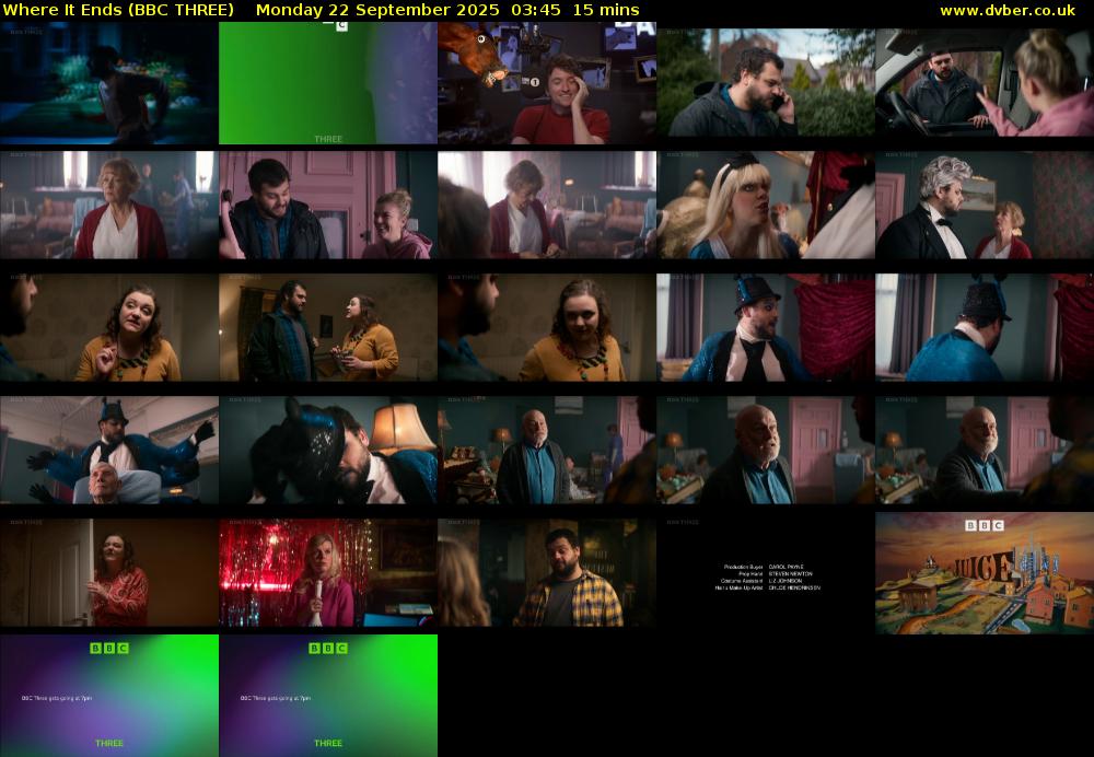 Where It Ends (BBC THREE) Monday 22 September 2025 03:45 - 04:00