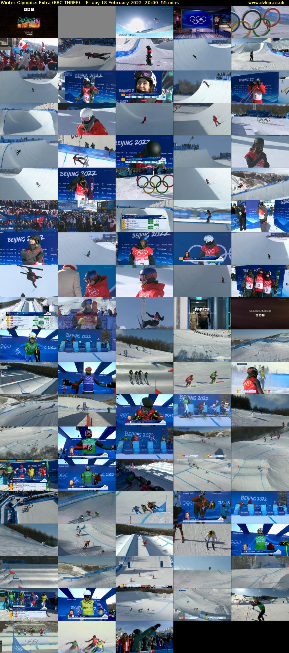 Winter Olympics Extra (BBC THREE) Friday 18 February 2022 20:00 - 20:55