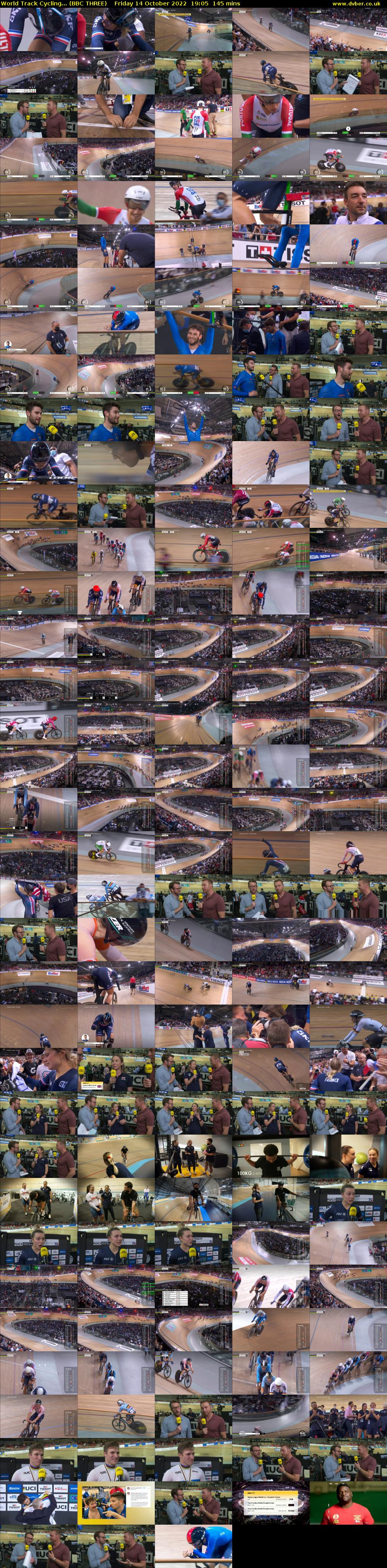 World Track Cycling... (BBC THREE) Friday 14 October 2022 19:05 - 21:30