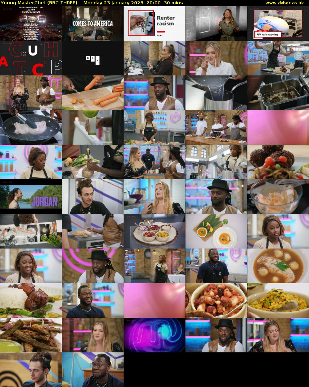 Young MasterChef (BBC THREE) Monday 23 January 2023 20:00 - 20:30