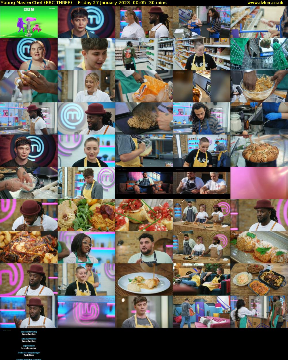 Young MasterChef (BBC THREE) Friday 27 January 2023 00:05 - 00:35
