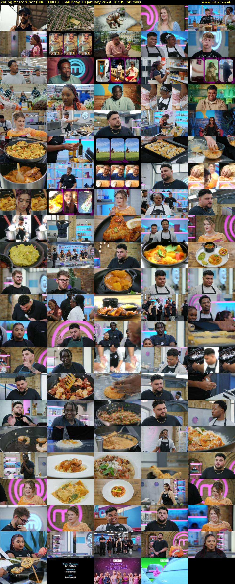 Young MasterChef (BBC THREE) Saturday 13 January 2024 01:35 - 02:35