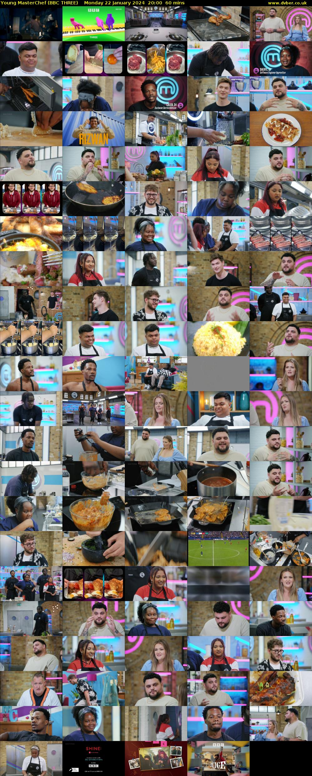Young MasterChef (BBC THREE) Monday 22 January 2024 20:00 - 21:00
