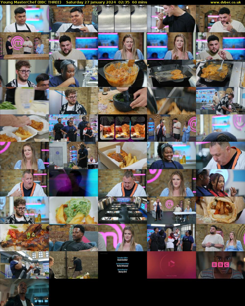 Young MasterChef (BBC THREE) Saturday 27 January 2024 02:35 - 03:35