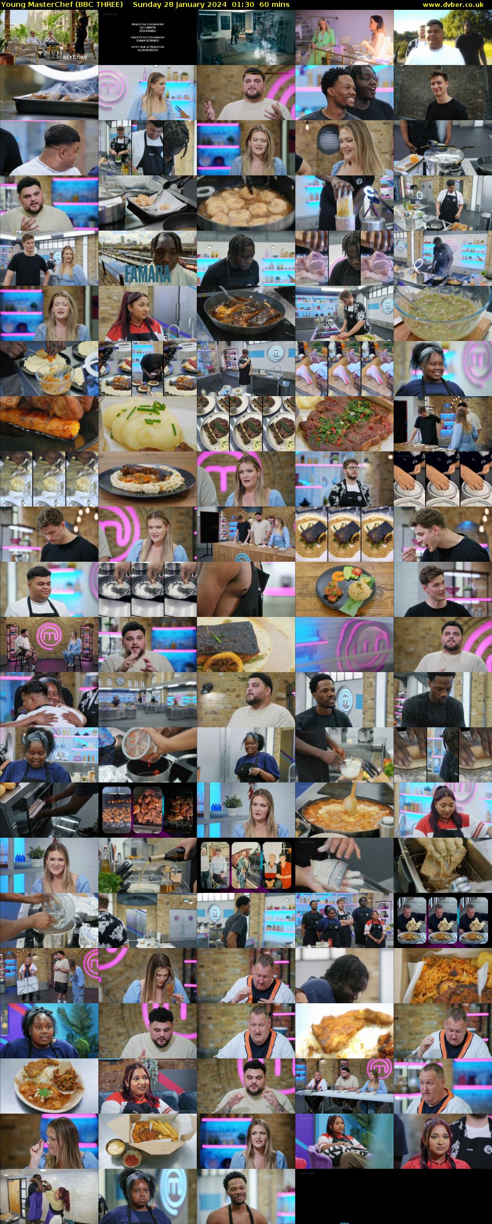 Young MasterChef (BBC THREE) Sunday 28 January 2024 01:30 - 02:30