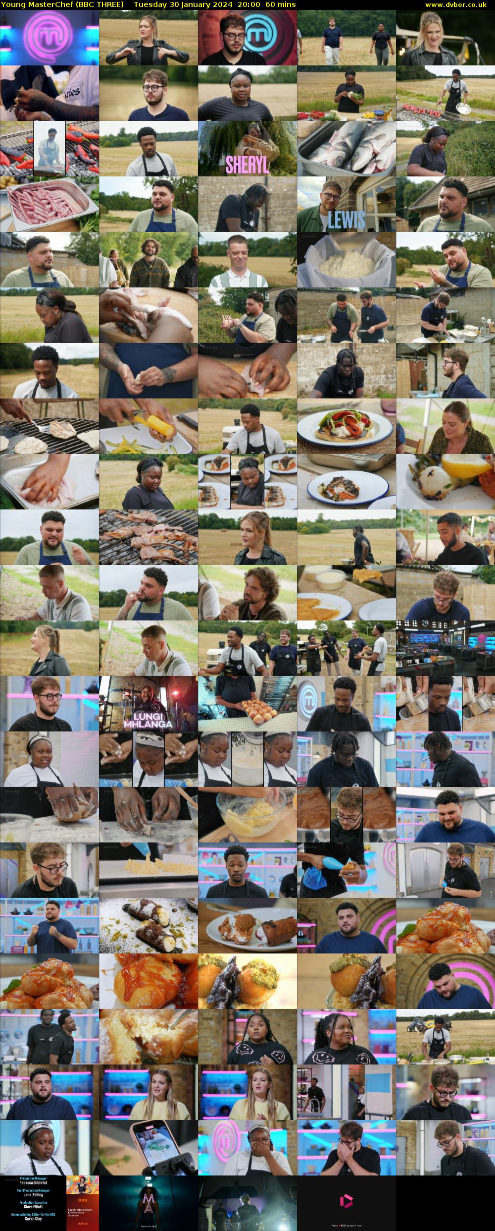 Young MasterChef (BBC THREE) Tuesday 30 January 2024 20:00 - 21:00