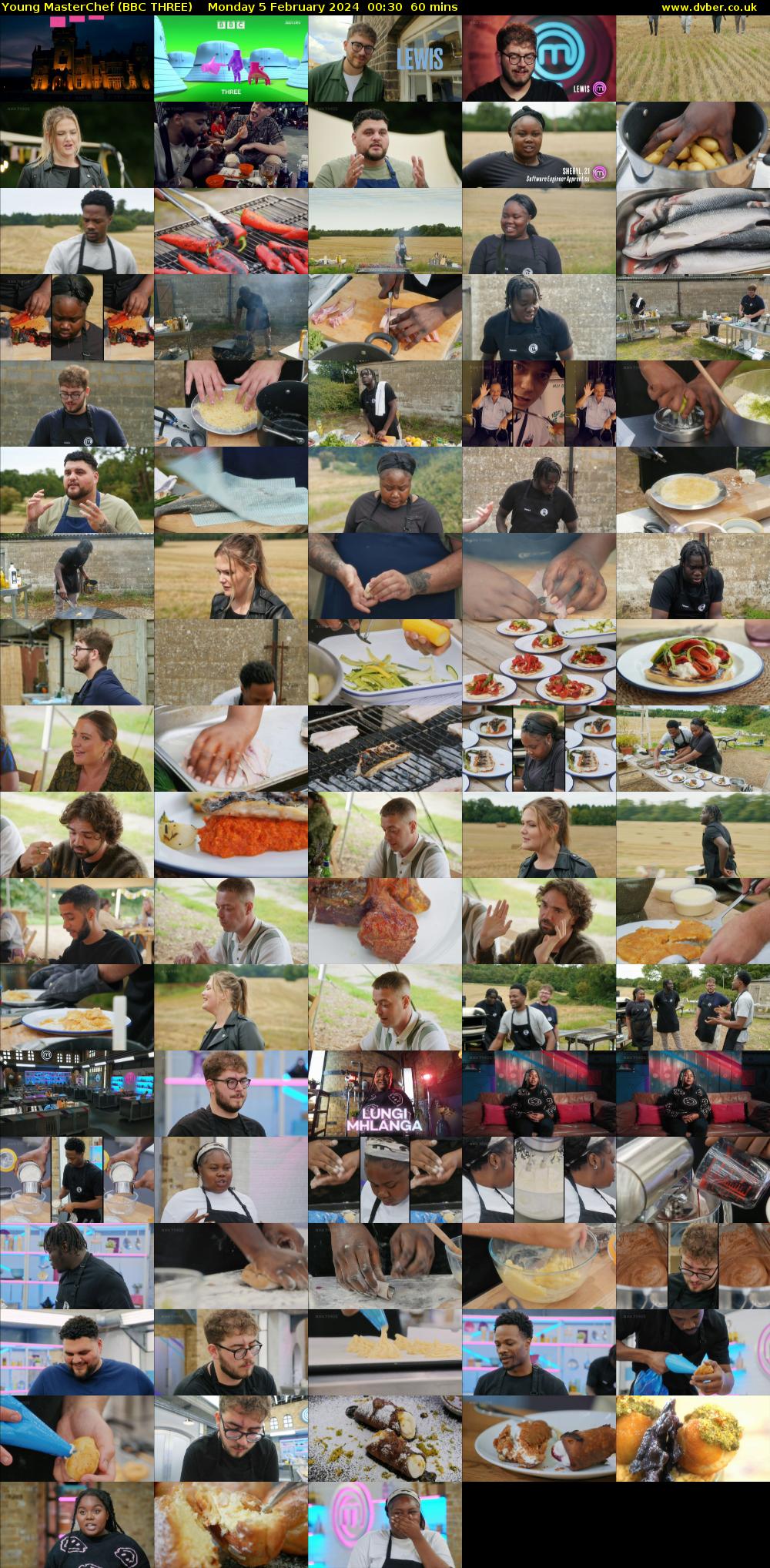 Young MasterChef (BBC THREE) Monday 5 February 2024 00:30 - 01:30