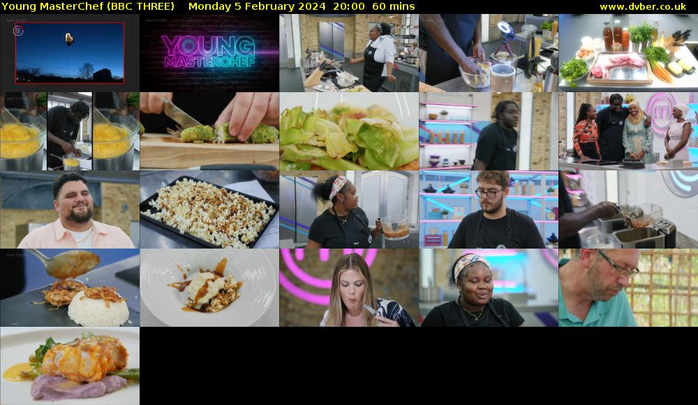 Young MasterChef (BBC THREE) Monday 5 February 2024 20:00 - 21:00