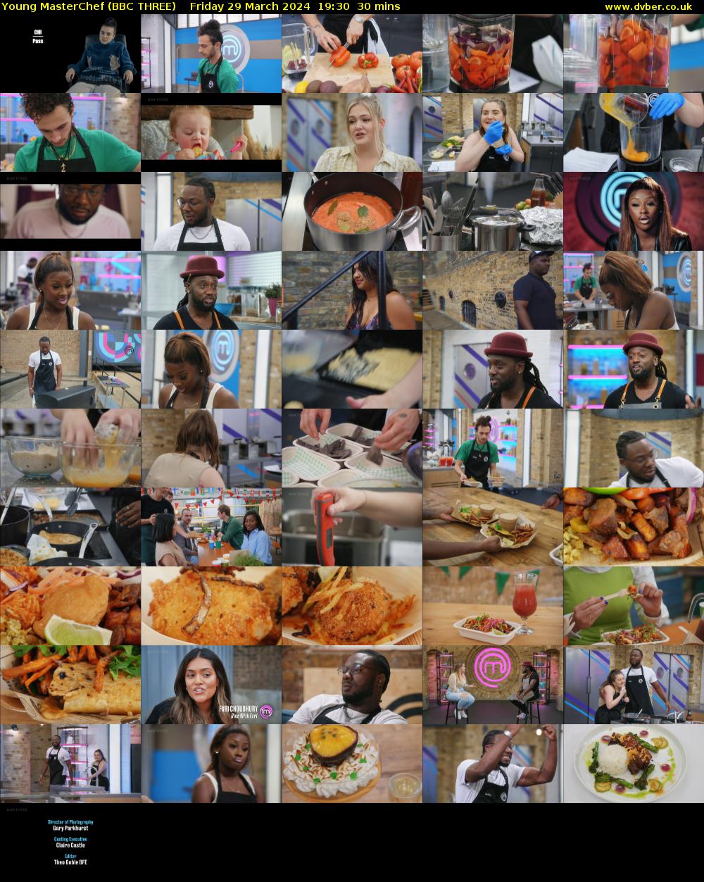 Young MasterChef (BBC THREE) Friday 29 March 2024 19:30 - 20:00