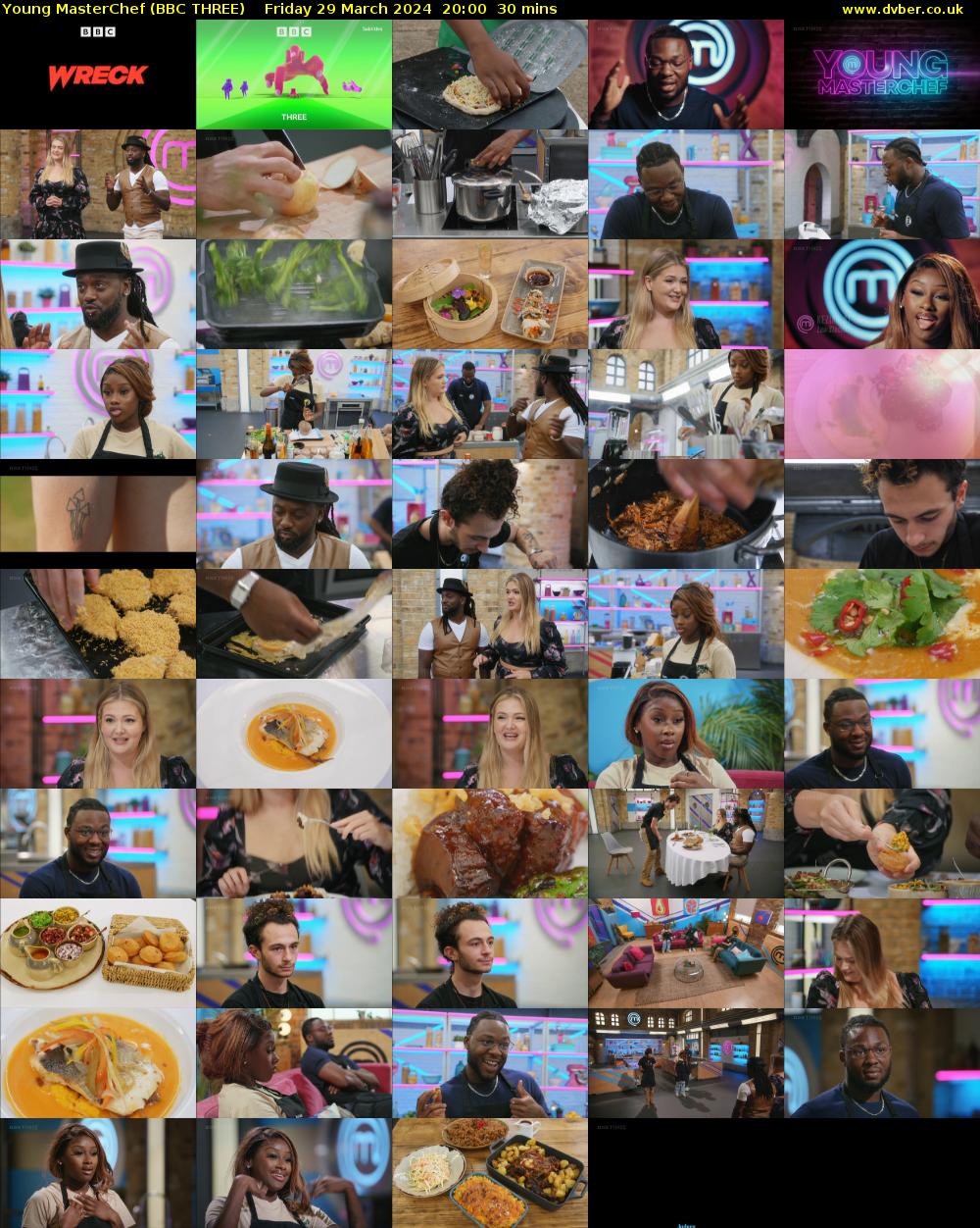 Young MasterChef (BBC THREE) Friday 29 March 2024 20:00 - 20:30