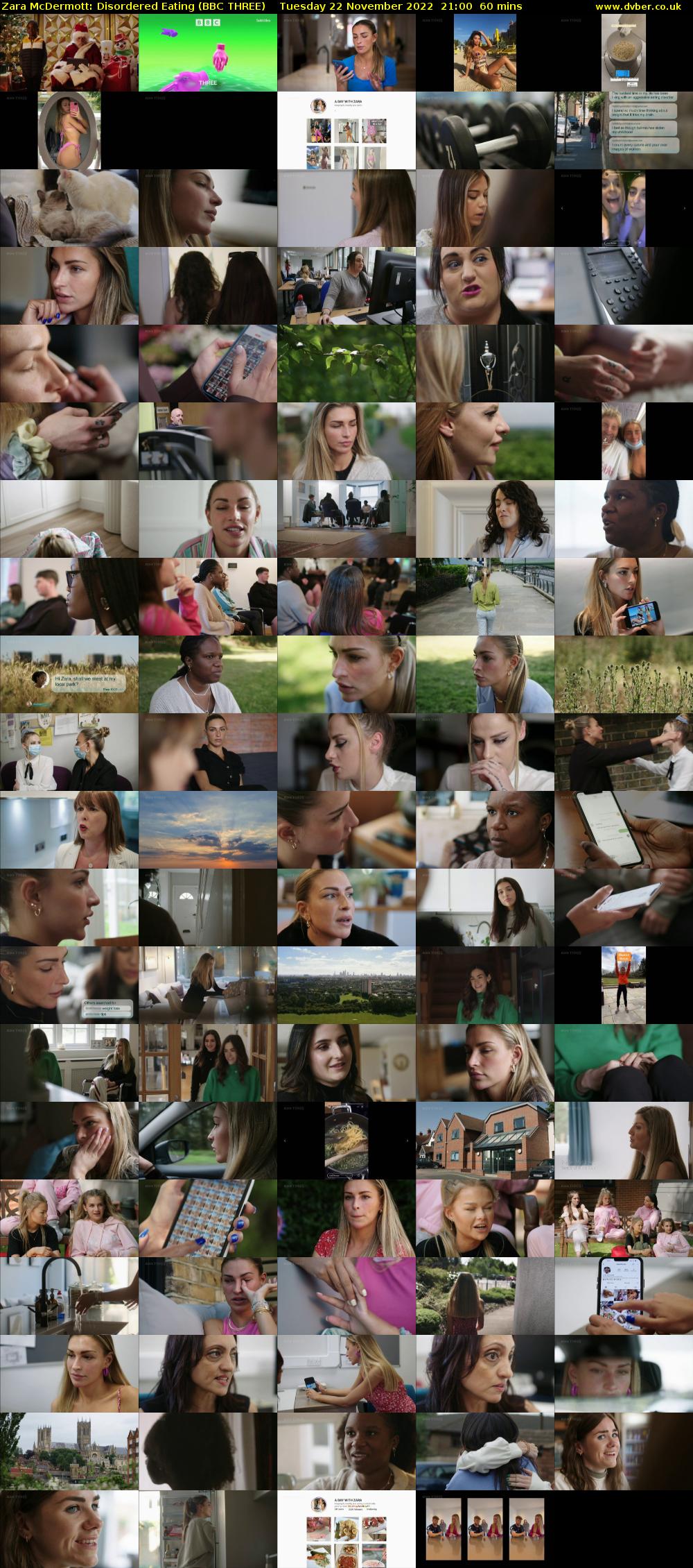 Zara McDermott: Disordered Eating (BBC THREE) Tuesday 22 November 2022 21:00 - 22:00