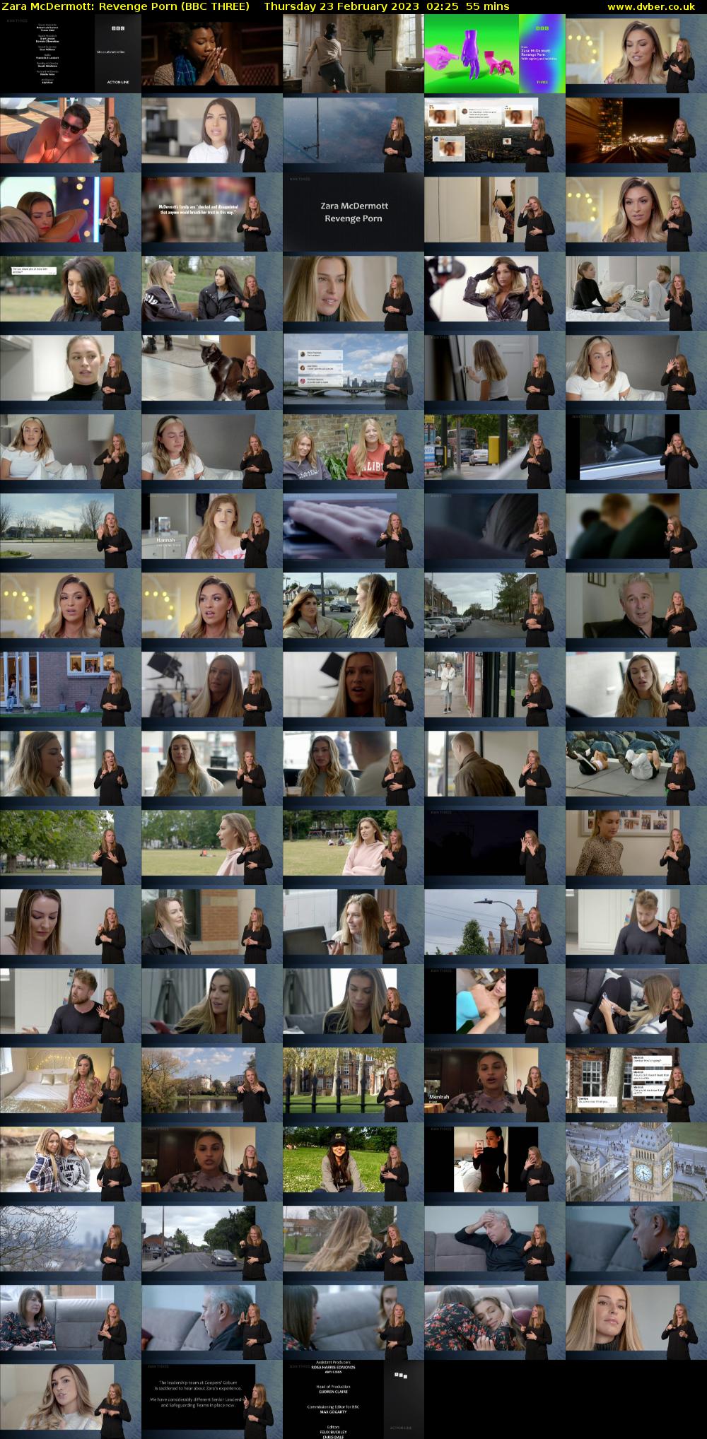 Zara McDermott: Revenge Porn (BBC THREE) Thursday 23 February 2023 02:25 - 03:20