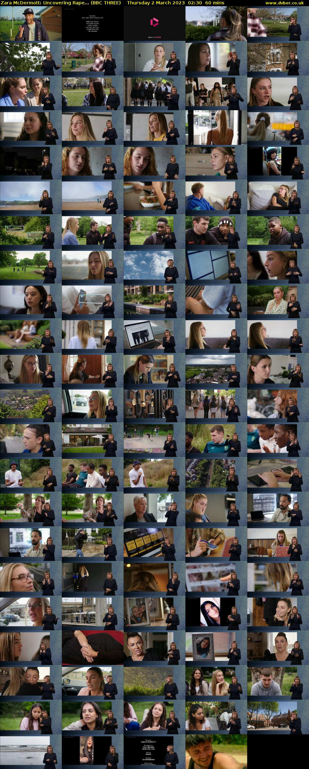 Zara McDermott: Uncovering Rape... (BBC THREE) Thursday 2 March 2023 02:30 - 03:30