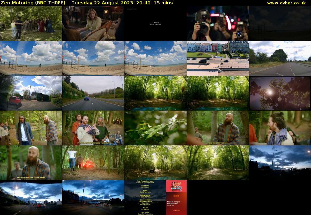 Zen Motoring (BBC THREE) Tuesday 22 August 2023 20:40 - 20:55