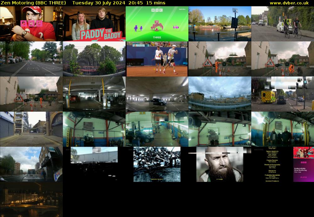 Zen Motoring (BBC THREE) Tuesday 30 July 2024 20:45 - 21:00