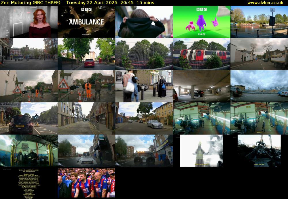 Zen Motoring (BBC THREE) Tuesday 22 April 2025 20:45 - 21:00