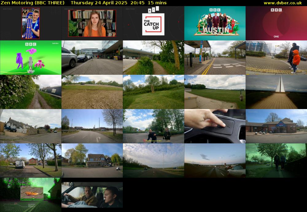 Zen Motoring (BBC THREE) Thursday 24 April 2025 20:45 - 21:00