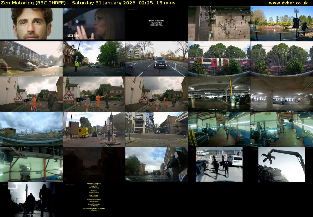 Zen Motoring (BBC THREE) Saturday 31 January 2026 02:25 - 02:40