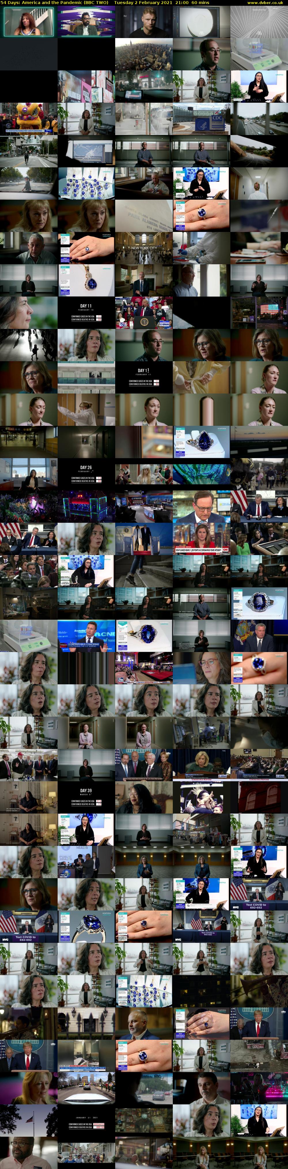 54 Days: America and the Pandemic (BBC TWO) Tuesday 2 February 2021 21:00 - 22:00