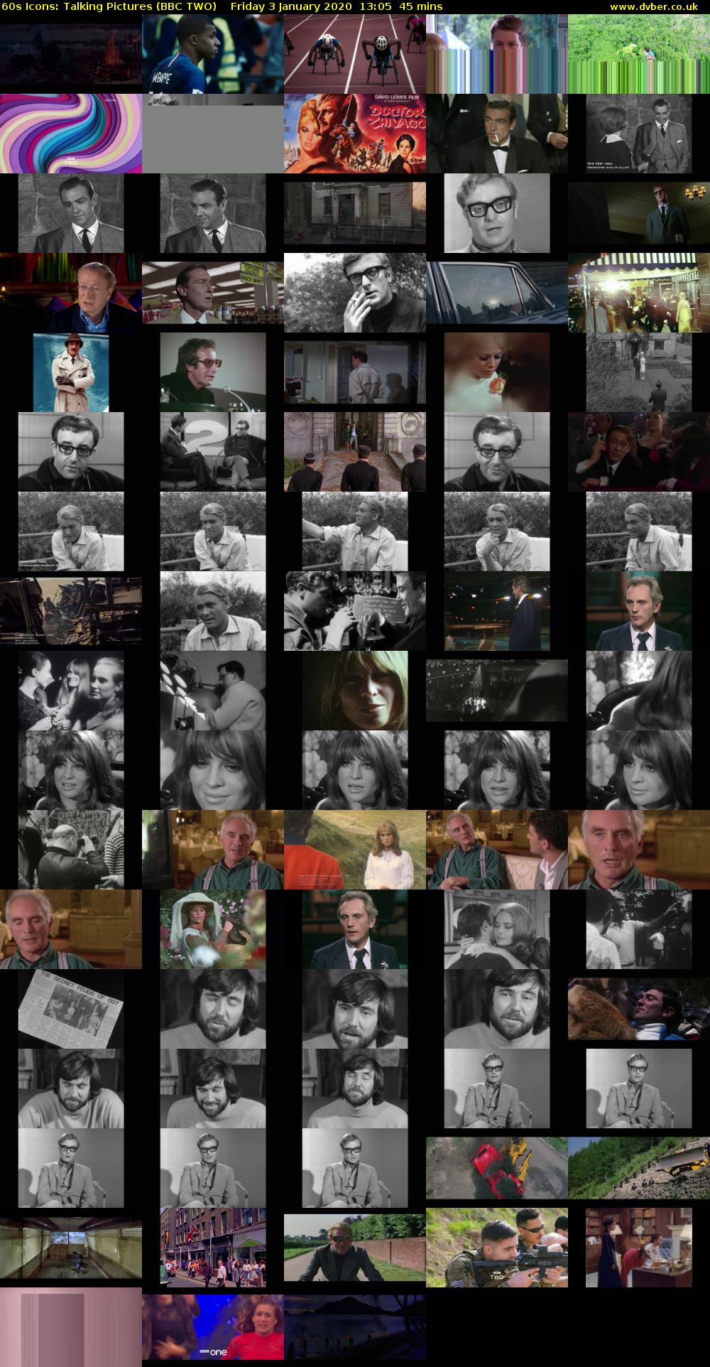 60s Icons: Talking Pictures (BBC TWO) Friday 3 January 2020 13:05 - 13:50