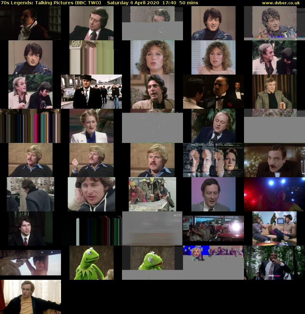 70s Legends: Talking Pictures (BBC TWO) Saturday 4 April 2020 17:40 - 18:30