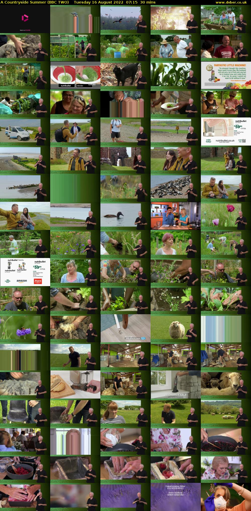 A Countryside Summer (BBC TWO) Tuesday 16 August 2022 07:15 - 07:45
