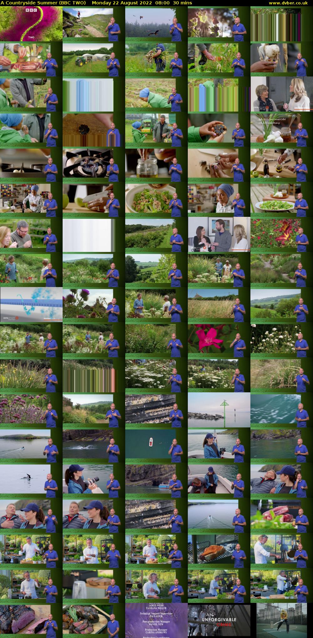 A Countryside Summer (BBC TWO) Monday 22 August 2022 08:00 - 08:30