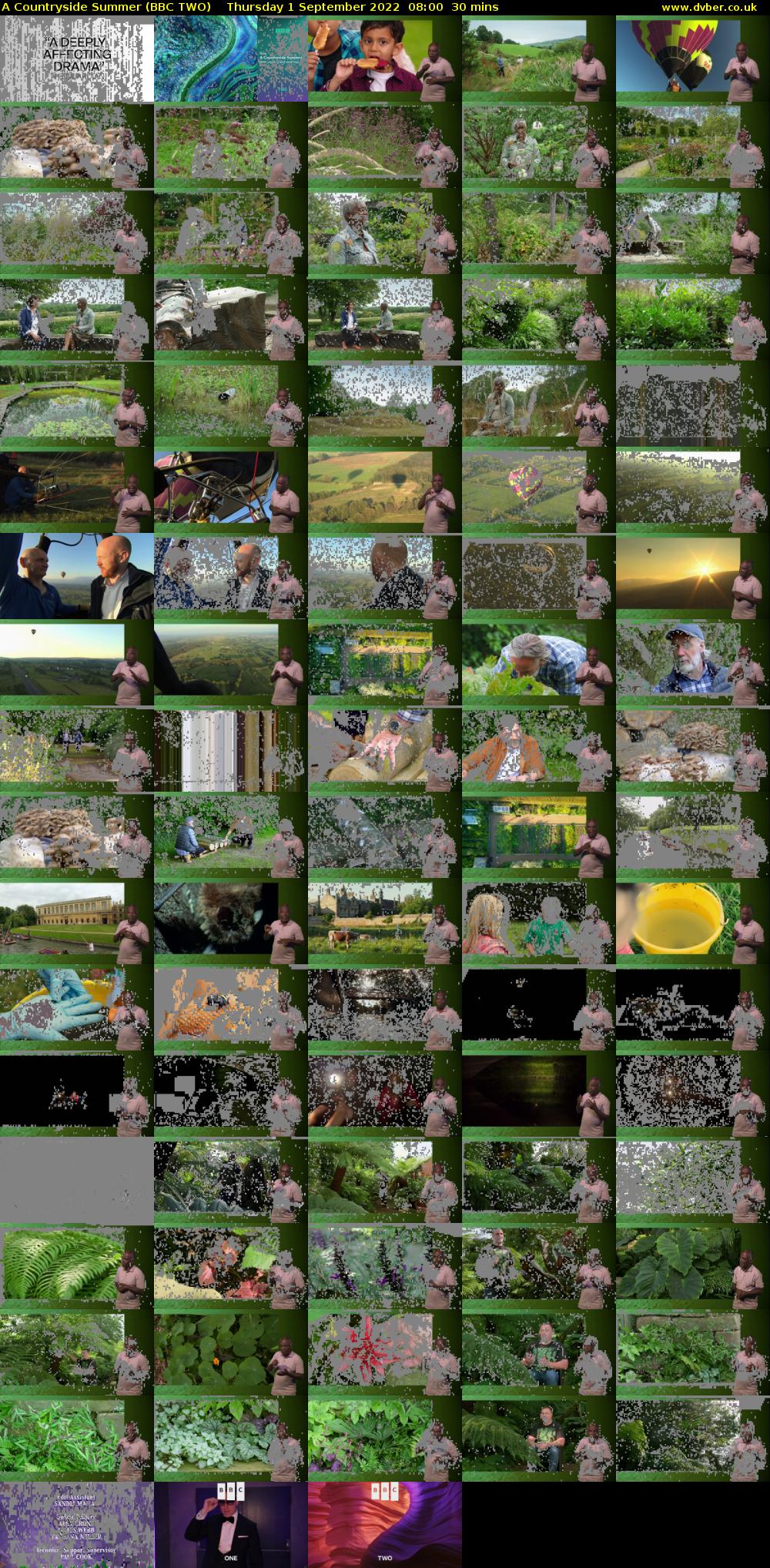 A Countryside Summer (BBC TWO) Thursday 1 September 2022 08:00 - 08:30