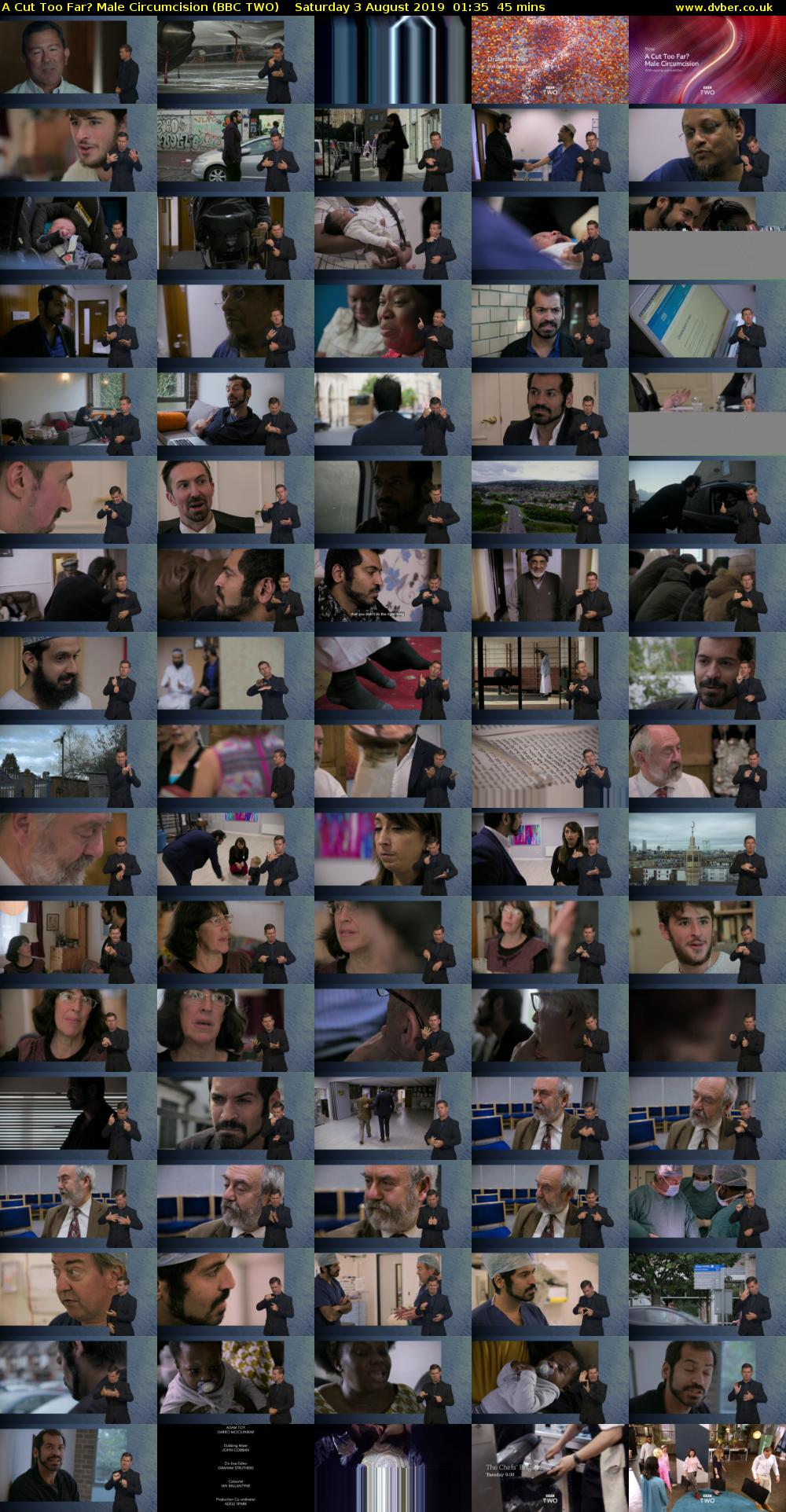 A Cut Too Far? Male Circumcision (BBC TWO) Saturday 3 August 2019 01:35 - 02:20