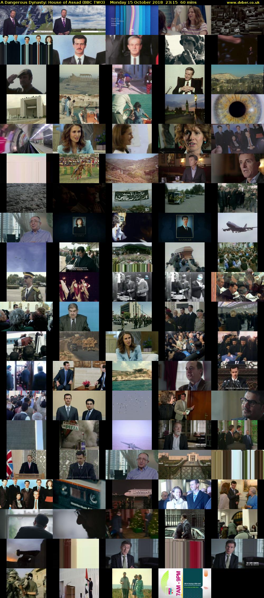 A Dangerous Dynasty: House of Assad (BBC TWO) Monday 15 October 2018 23:15 - 00:15