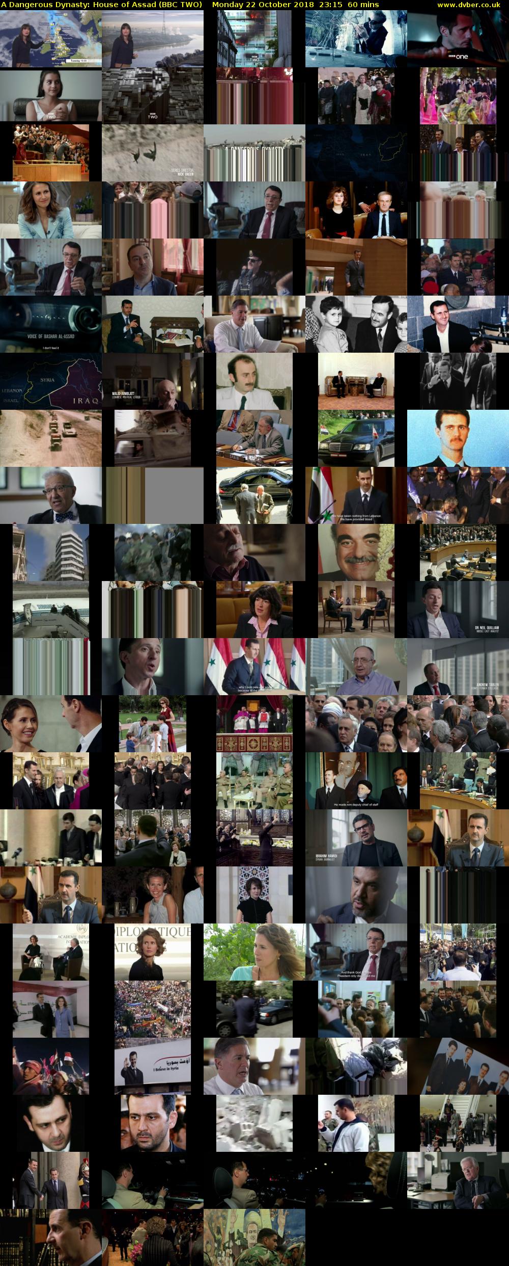 A Dangerous Dynasty: House of Assad (BBC TWO) Monday 22 October 2018 23:15 - 00:15