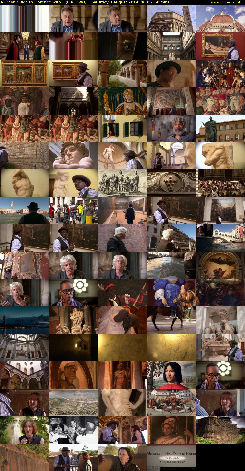 A Fresh Guide to Florence with... (BBC TWO) Saturday 3 August 2019 00:05 - 01:05
