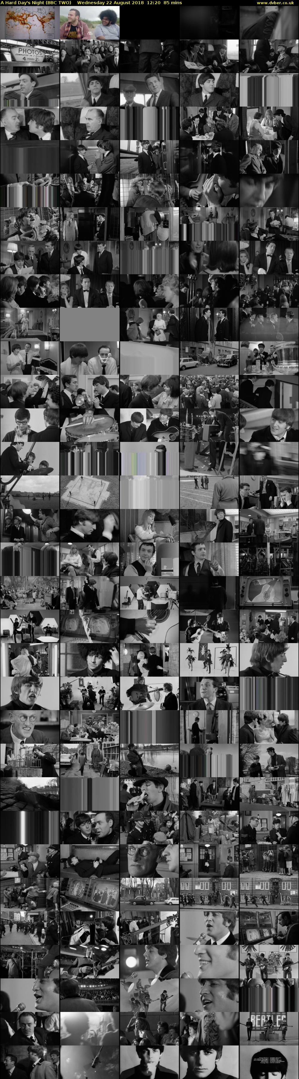 A Hard Day's Night (BBC TWO) Wednesday 22 August 2018 12:20 - 13:45