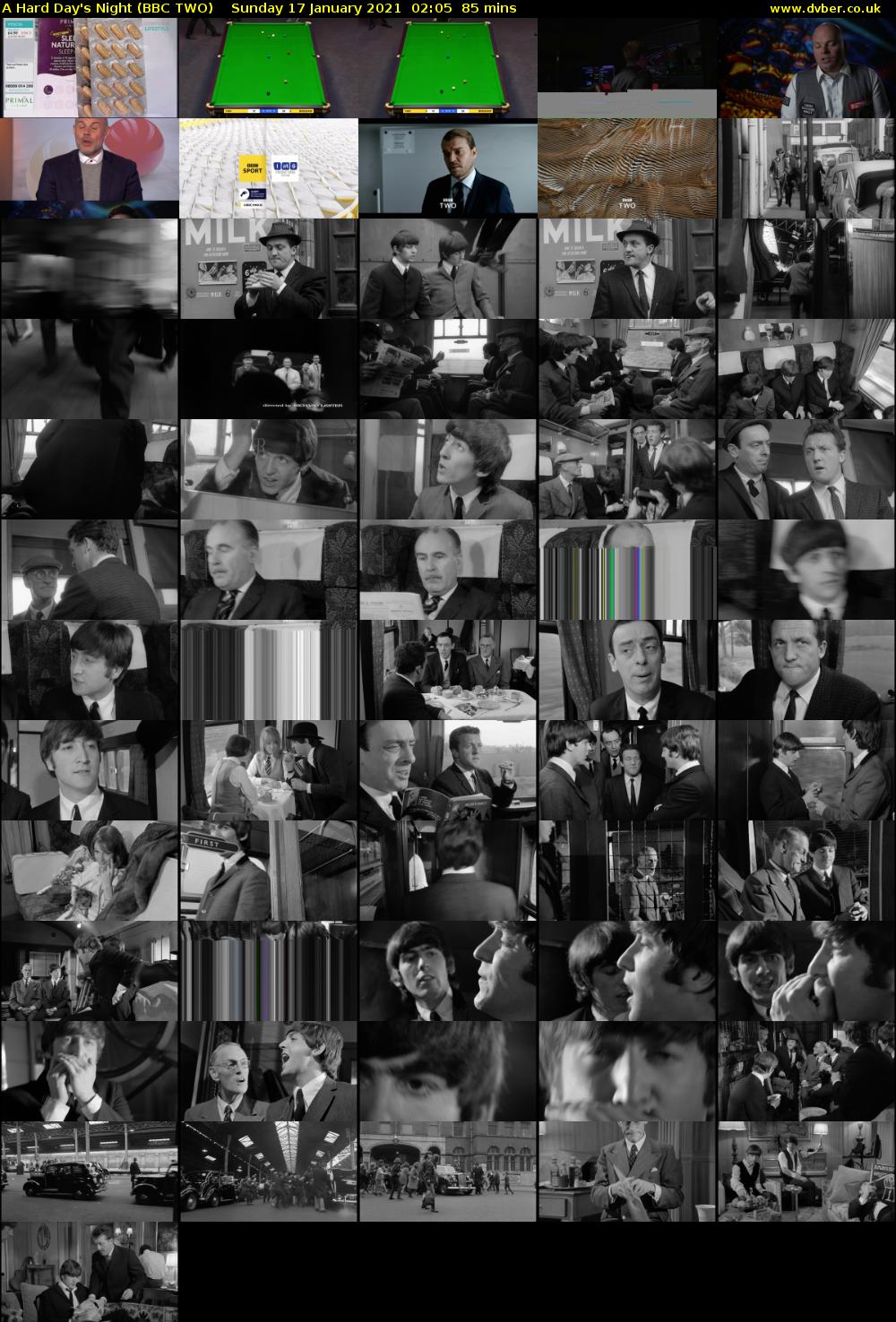 A Hard Day's Night (BBC TWO) Sunday 17 January 2021 02:05 - 03:30