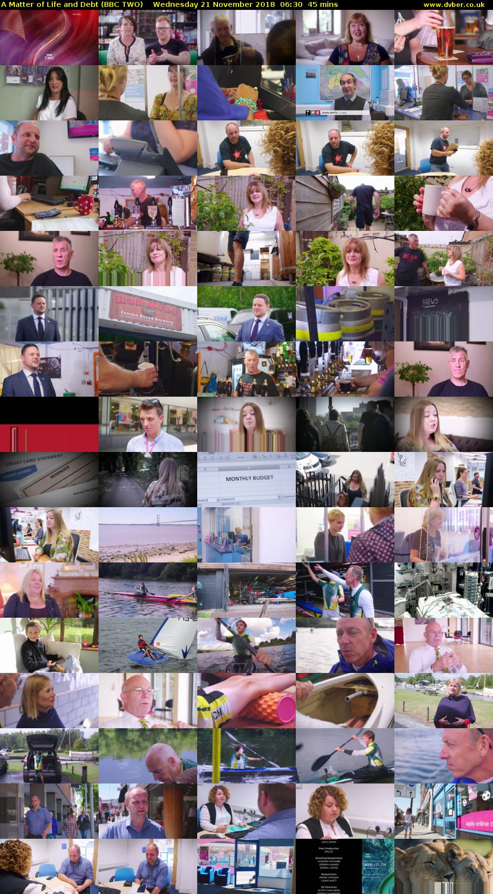 A Matter of Life and Debt (BBC TWO) Wednesday 21 November 2018 06:30 - 07:15
