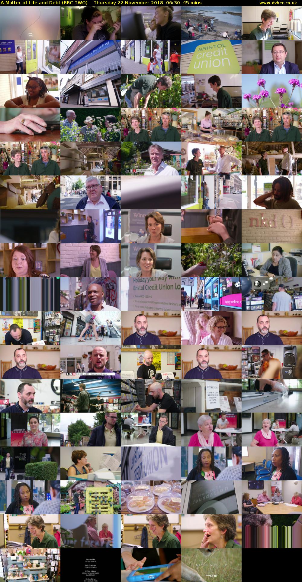 A Matter of Life and Debt (BBC TWO) Thursday 22 November 2018 06:30 - 07:15