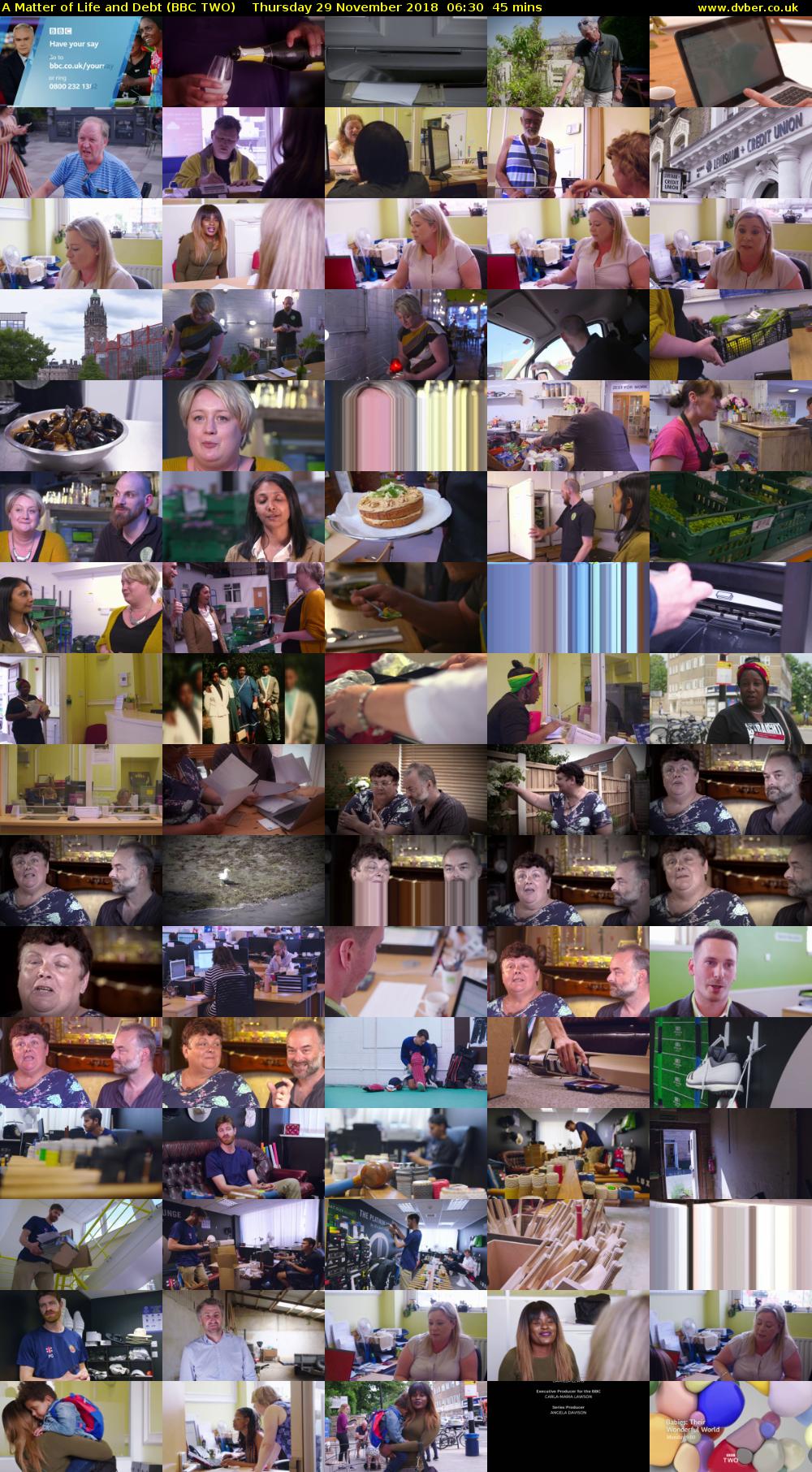 A Matter of Life and Debt (BBC TWO) Thursday 29 November 2018 06:30 - 07:15