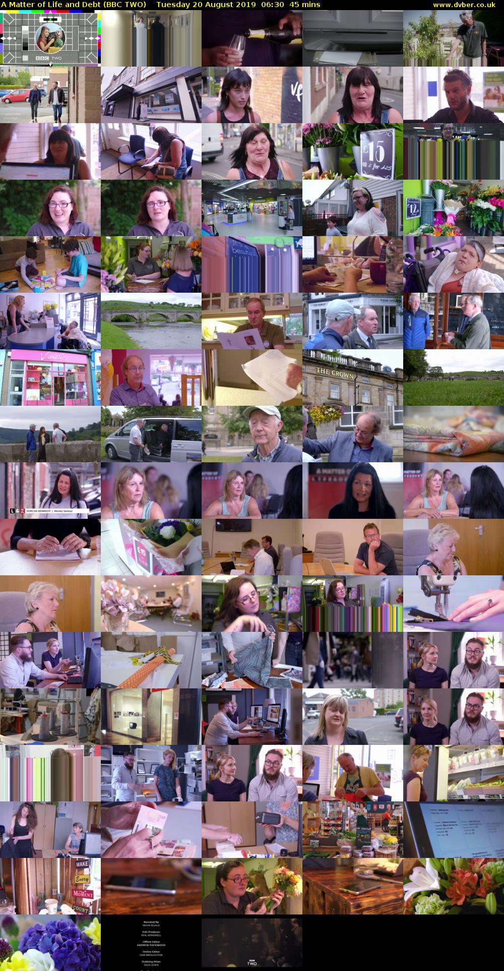 A Matter of Life and Debt (BBC TWO) Tuesday 20 August 2019 06:30 - 07:15