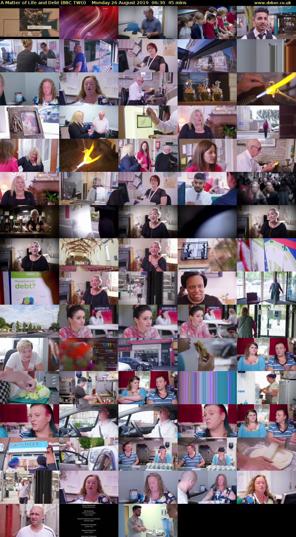 A Matter of Life and Debt (BBC TWO) Monday 26 August 2019 06:30 - 07:15