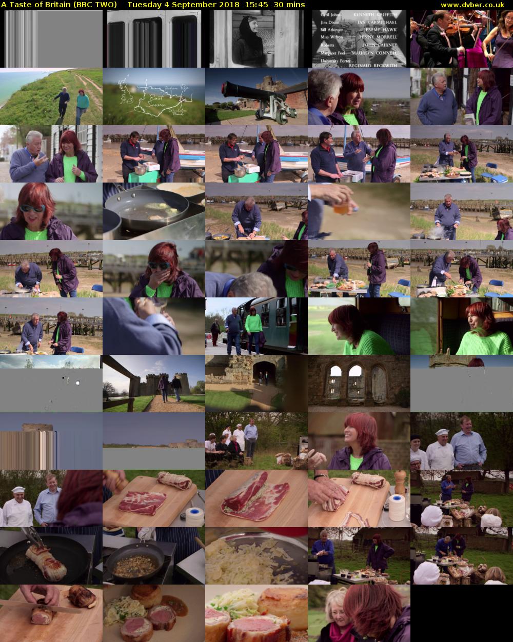 A Taste of Britain (BBC TWO) Tuesday 4 September 2018 15:45 - 16:15