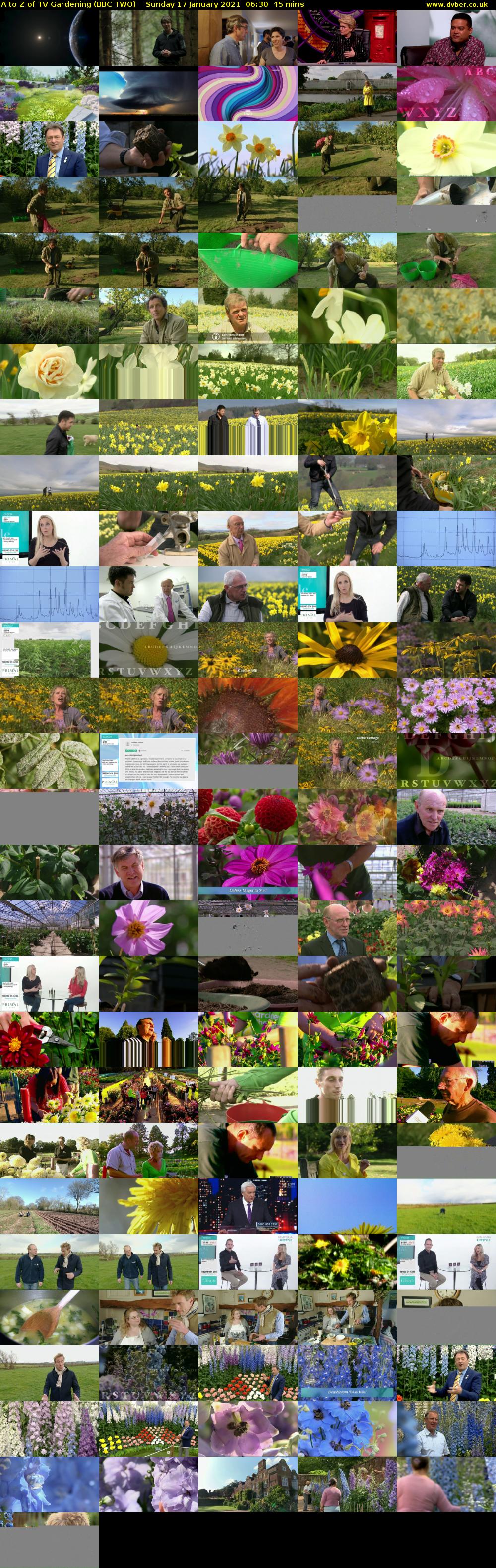A to Z of TV Gardening (BBC TWO) Sunday 17 January 2021 06:30 - 07:15