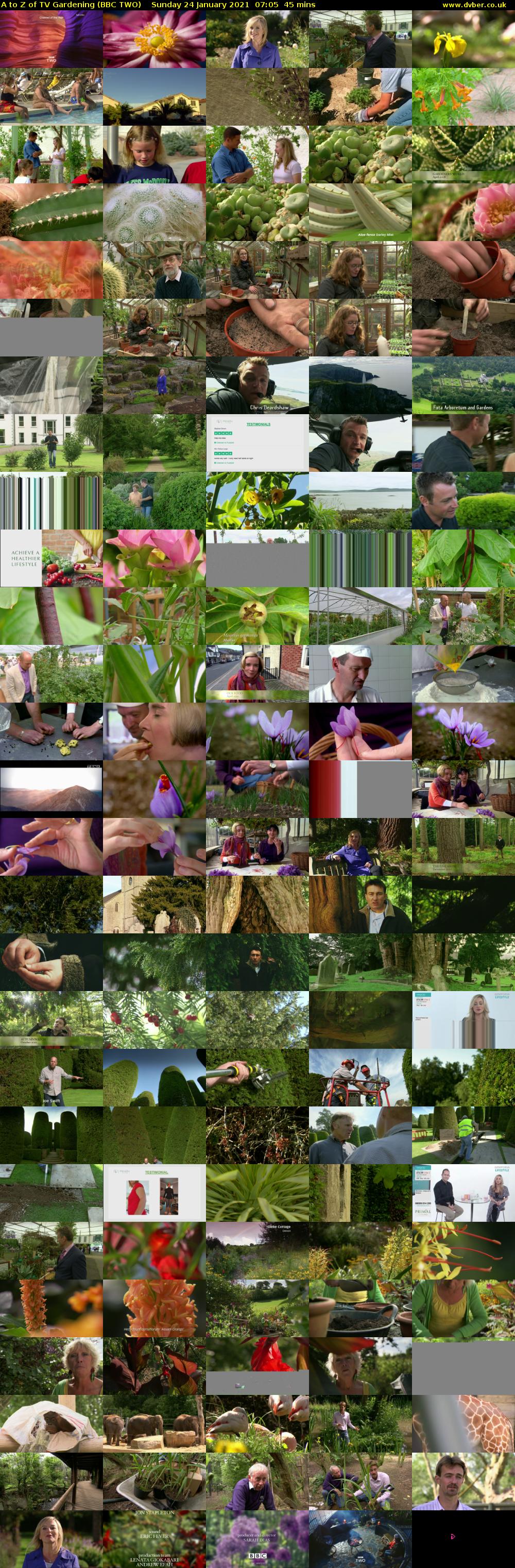 A to Z of TV Gardening (BBC TWO) Sunday 24 January 2021 07:05 - 07:50