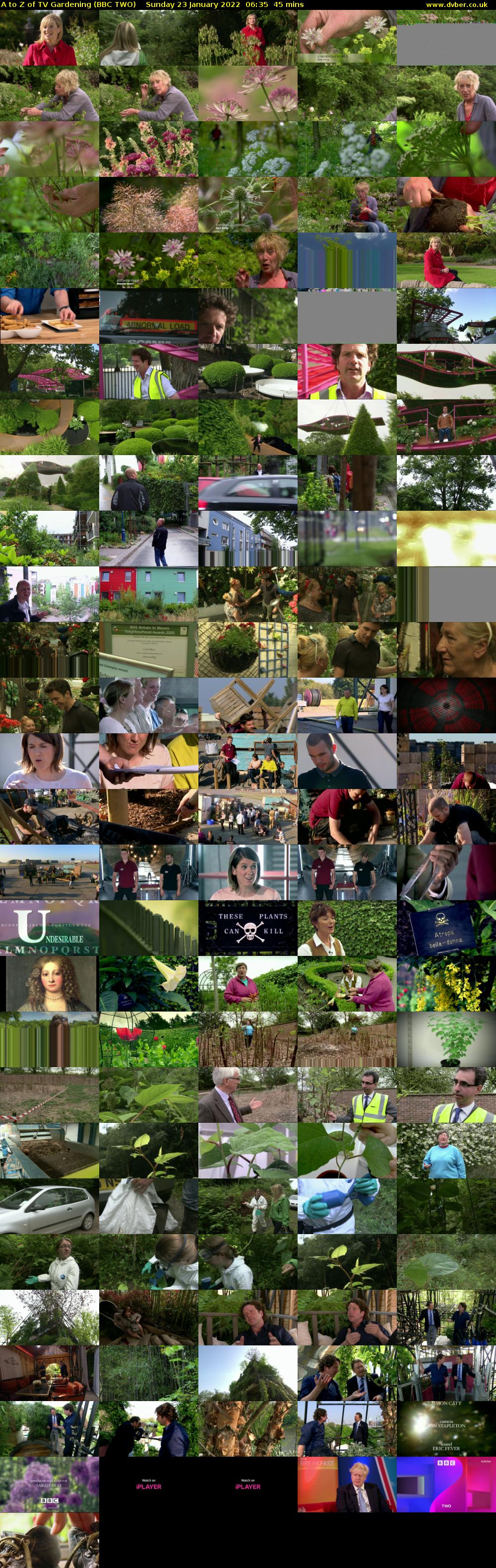A to Z of TV Gardening (BBC TWO) Sunday 23 January 2022 06:35 - 07:20